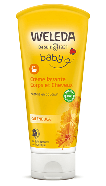 Crème lavante Corps et Cheveux au Calendula
