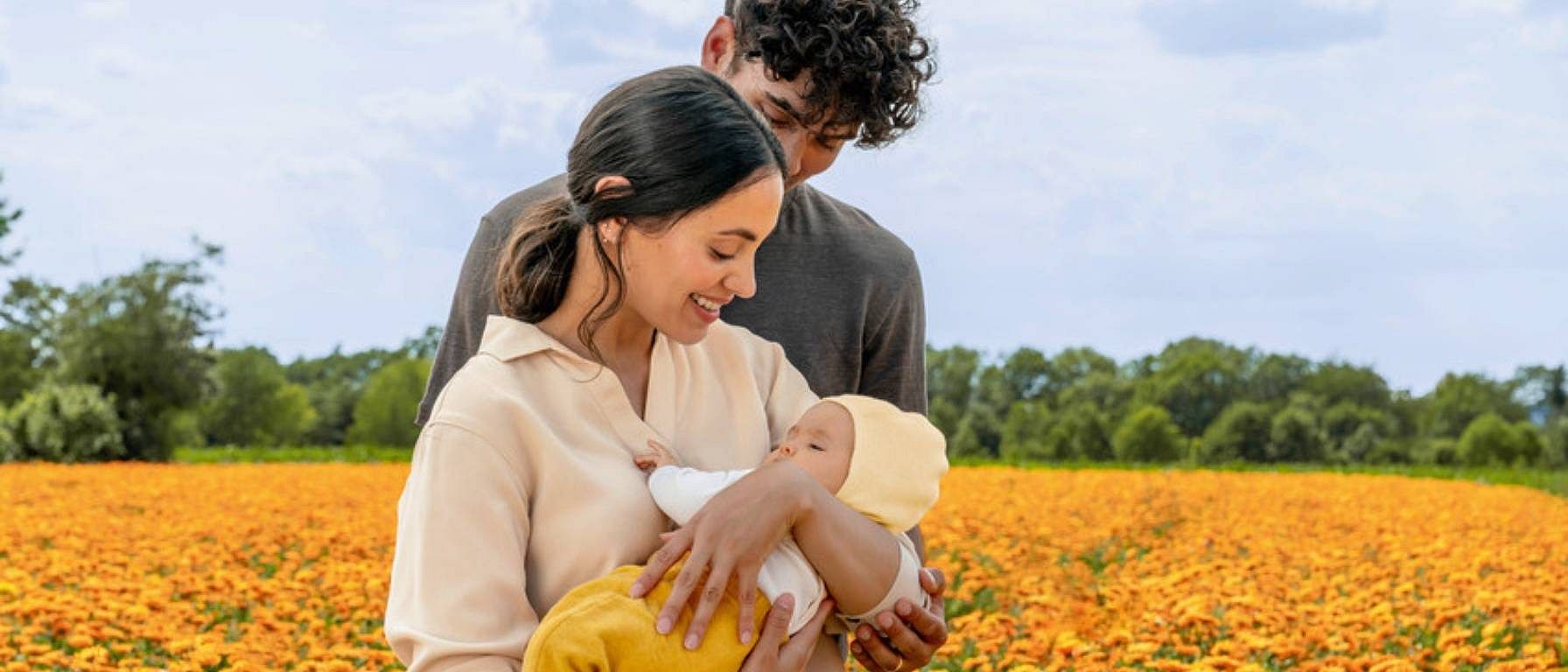 couple with baby