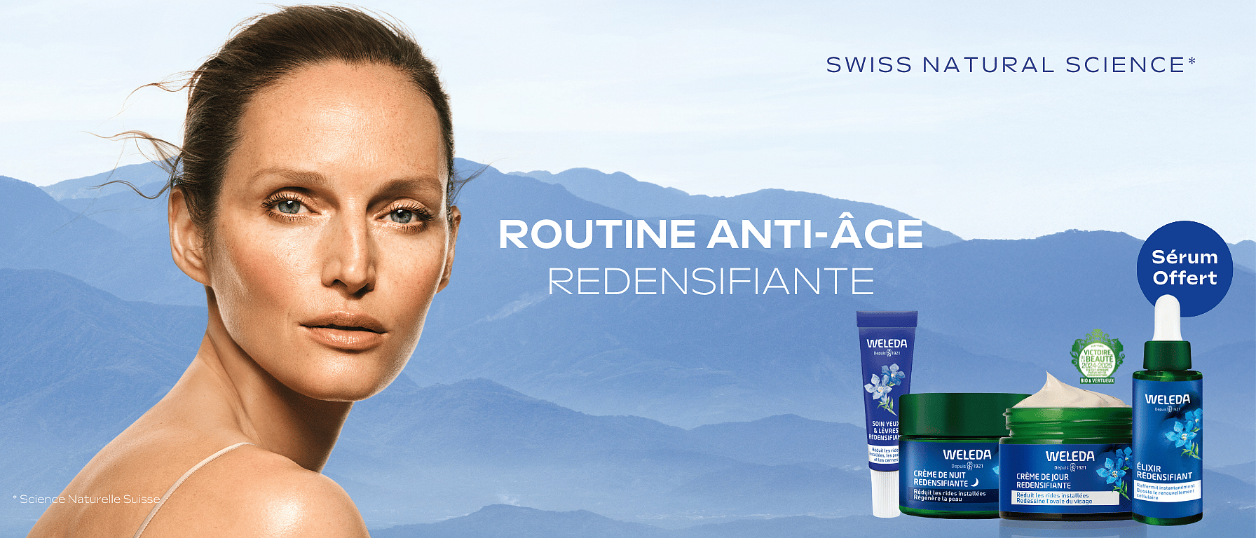 Routine gentiane bleue avec serum offert