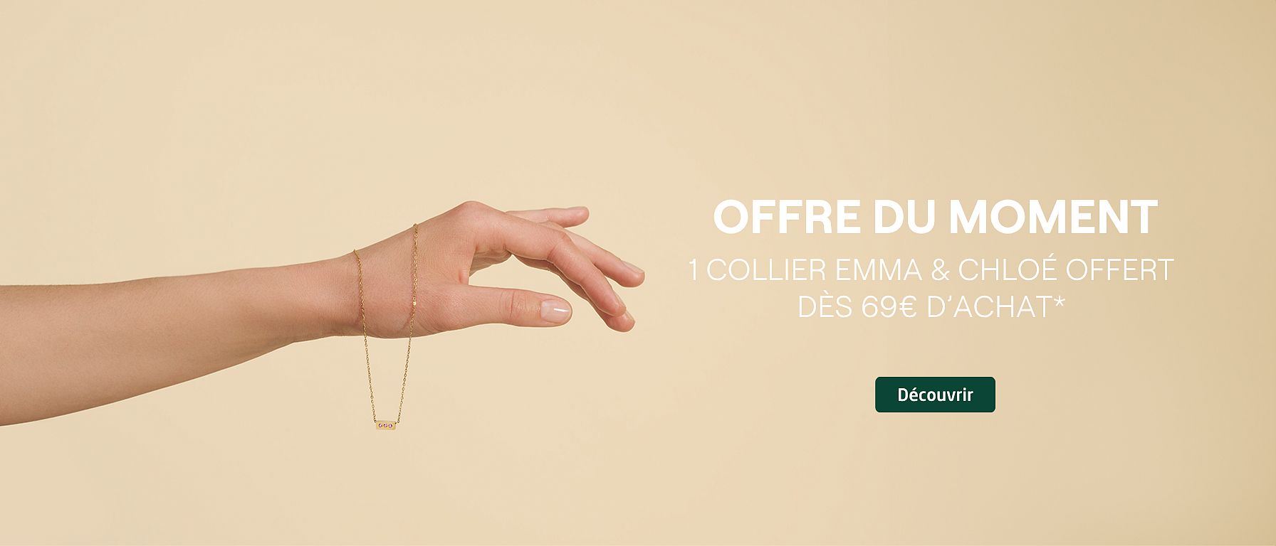 offre du moment 1 collier E&C