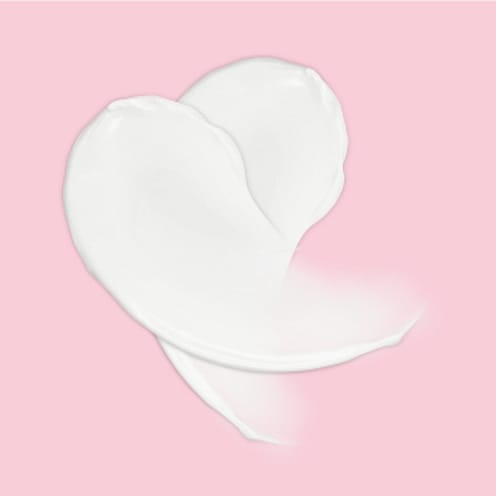 Creme sur fond rose