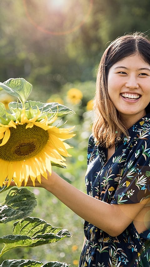 fille et tournesol