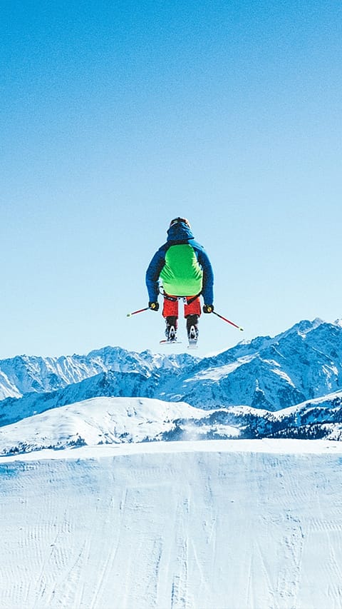 personne dans la neige