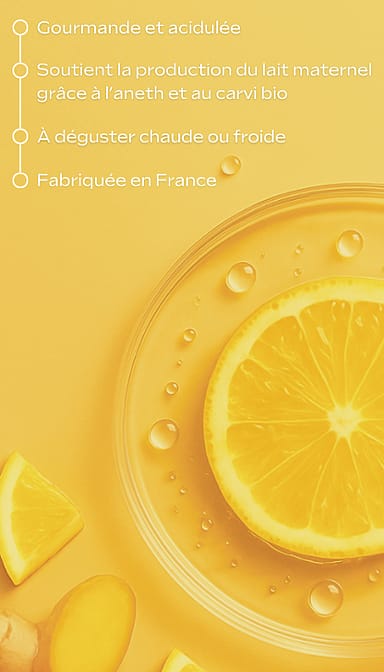 Tisane allaitement bio Citron Gingembre