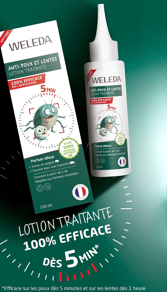 Lotion traitante anti-poux et lentes