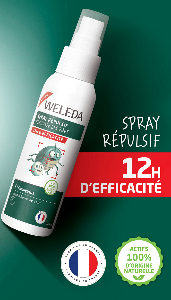 Spray répulsif poux