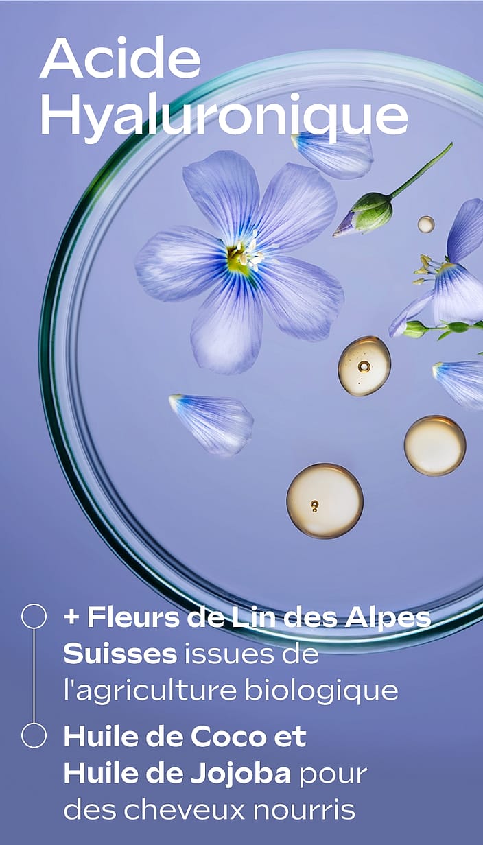Après-Shampooing Hydratation Hydra Shine aux Fleurs de Lin des Alpes