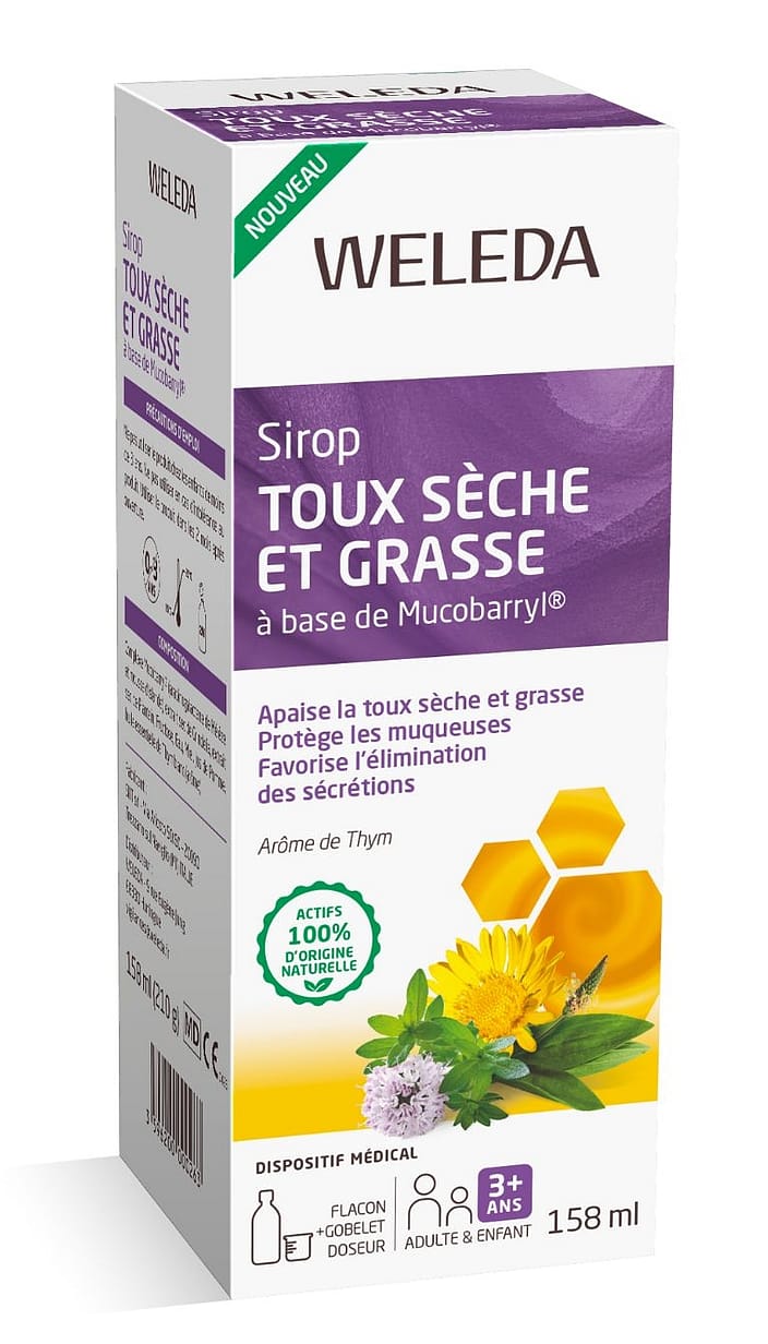 Sirop toux sèche et grasse à base de Mucobarryl®