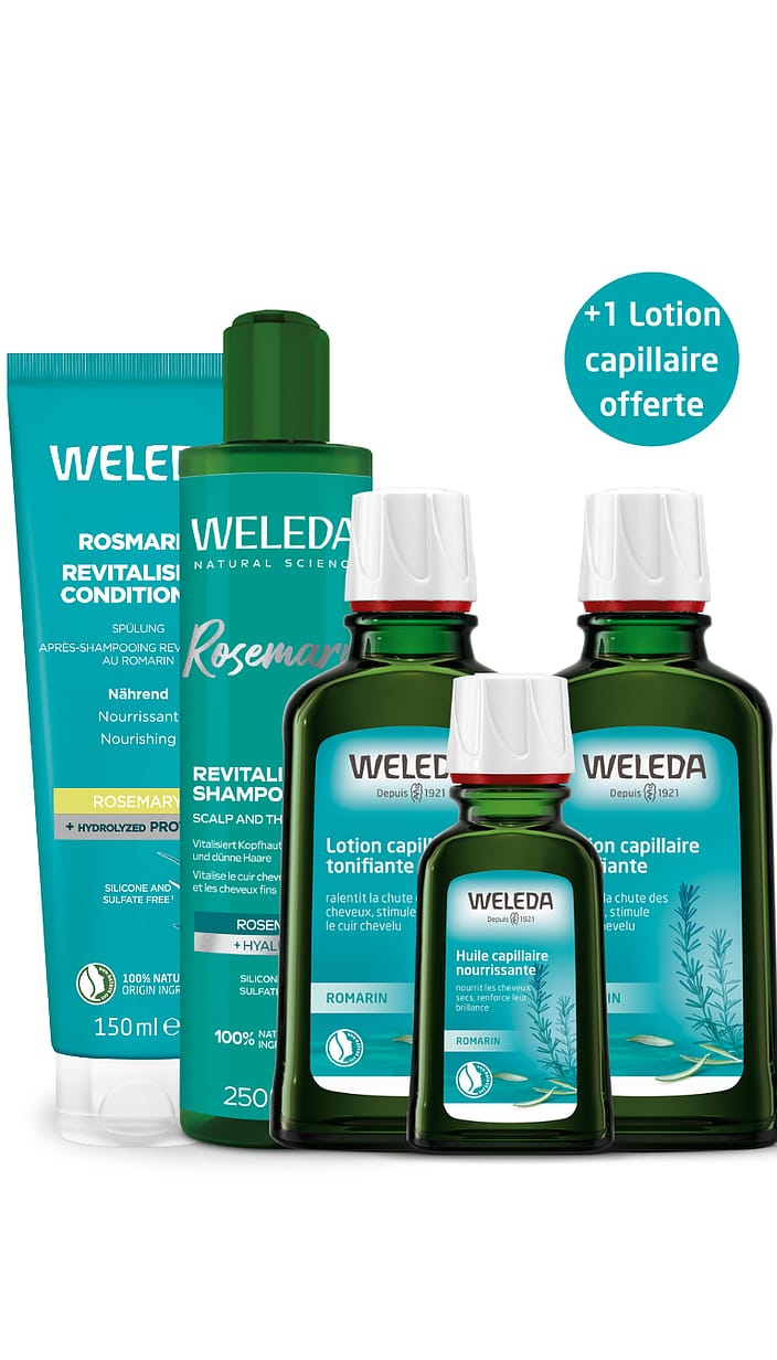 Routine capillaire complète romarin - lotion offerte