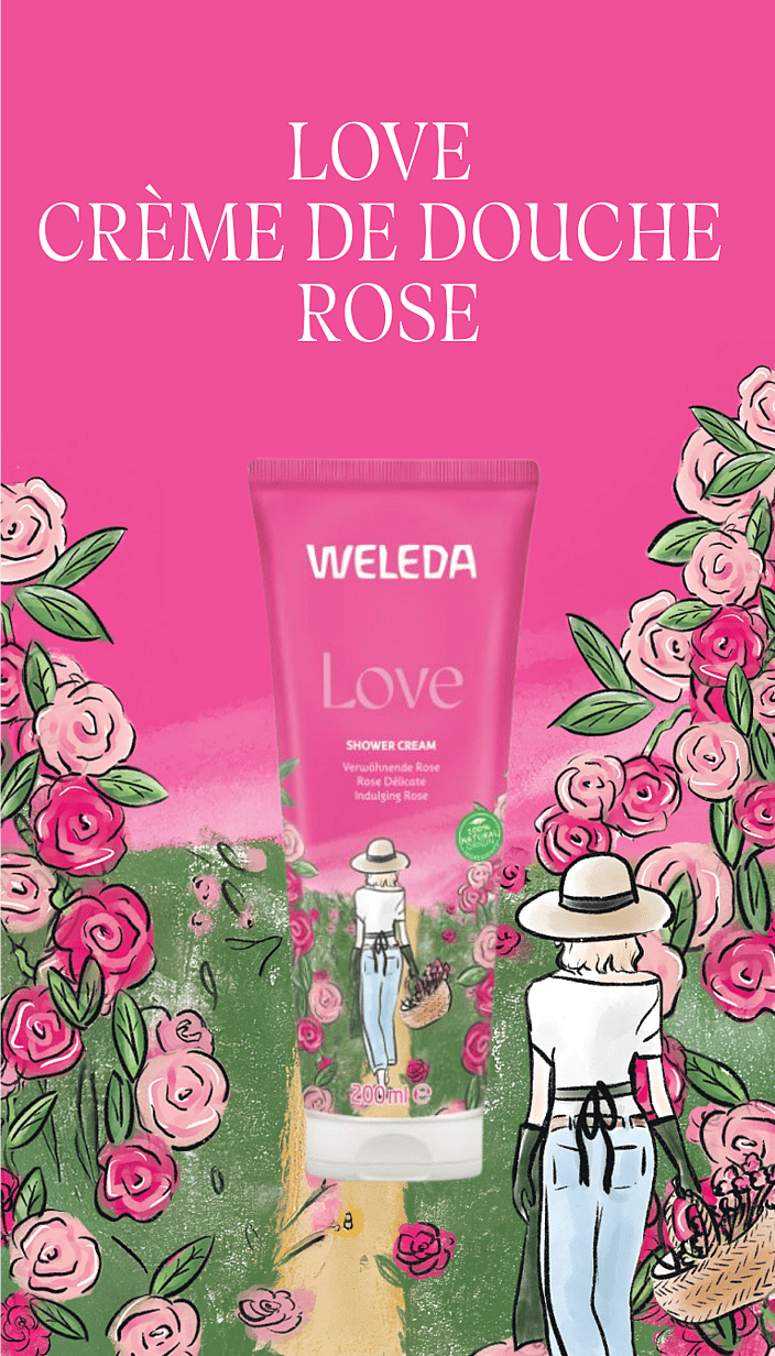 Love Crème de Douche Rose Délicate