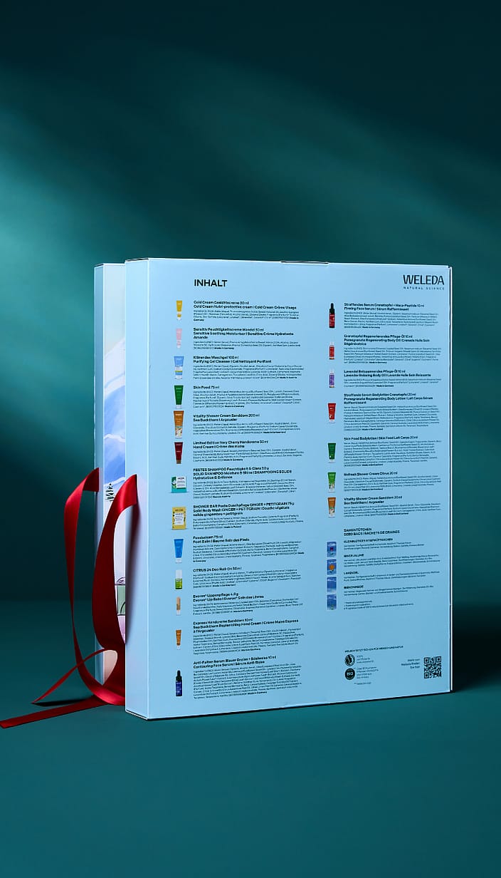Calendrier de l'Avent Weleda - 24 surprises soin et nature
