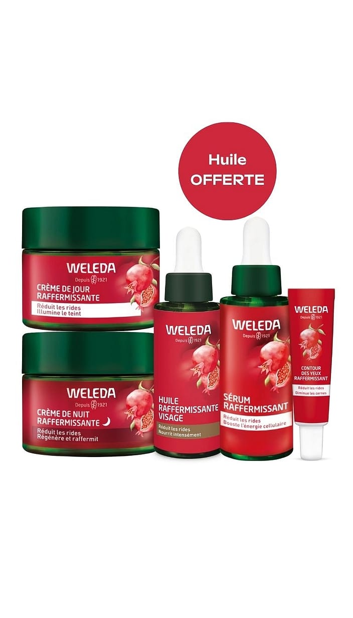 Routine Anti-âge Grenade et Peptides de Maca - Huile offerte