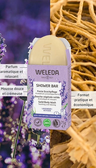 Douche végétale solide Lavande & Vétiver 