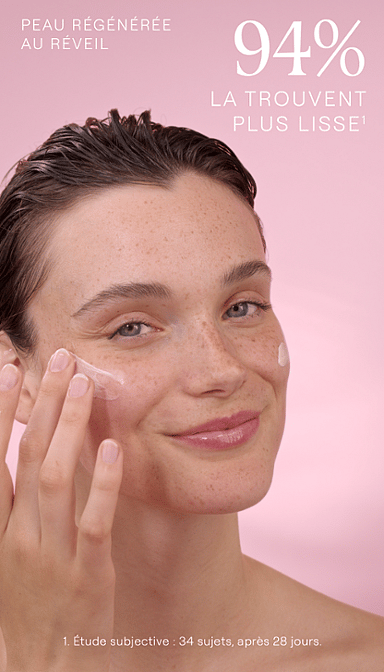 Crème de Nuit lissante Rose musquée & Thé blanc