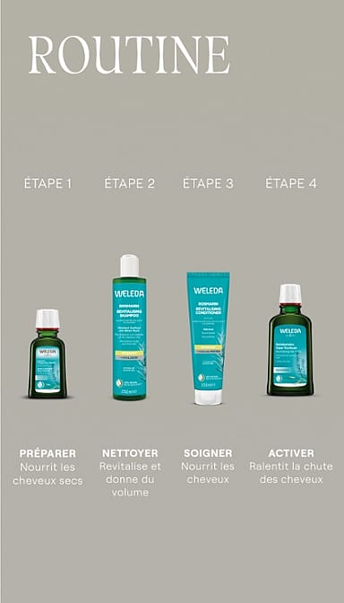 Routine capillaire au Romarin