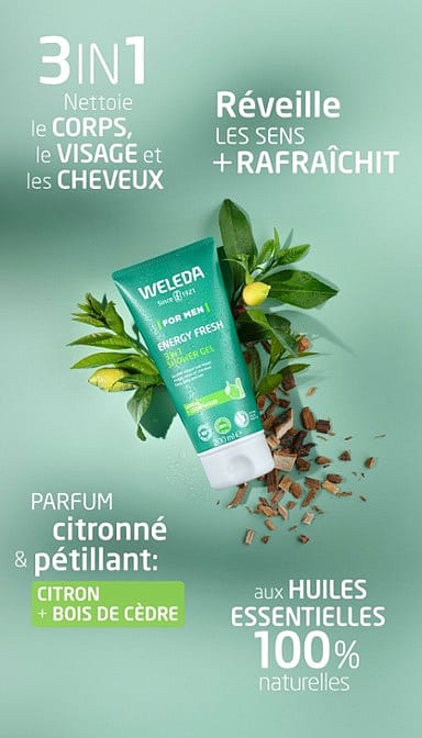 Gel Douche 3 en 1 Energy Fresh