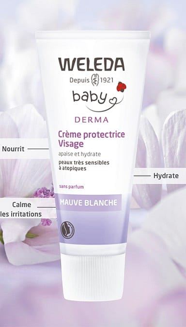 Crème protectrice Visage à la Mauve blanche