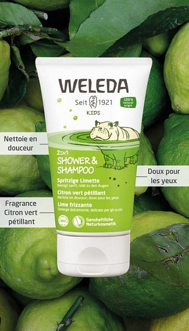 Crème de Douche 2 en 1 Enfants - Citron vert pétillant