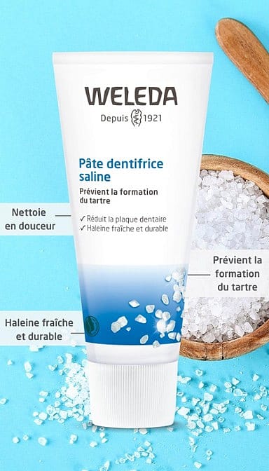 Pâte dentifrice saline