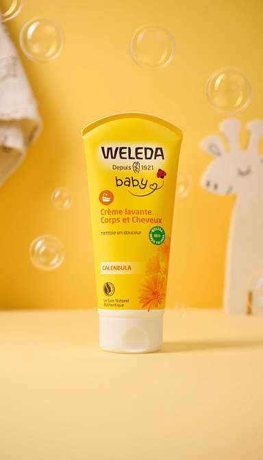 Crème lavante Corps et Cheveux au Calendula