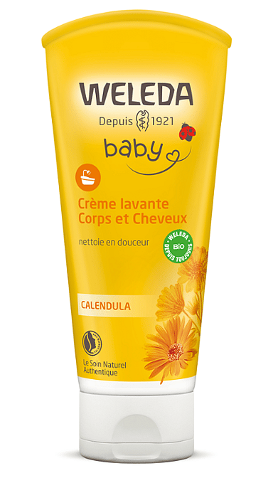 Crème lavante Corps et Cheveux au Calendula