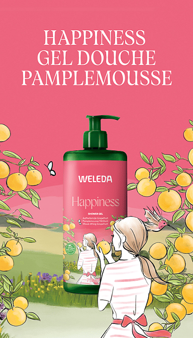Happiness Gel Douche Pamplemousse Pétillant