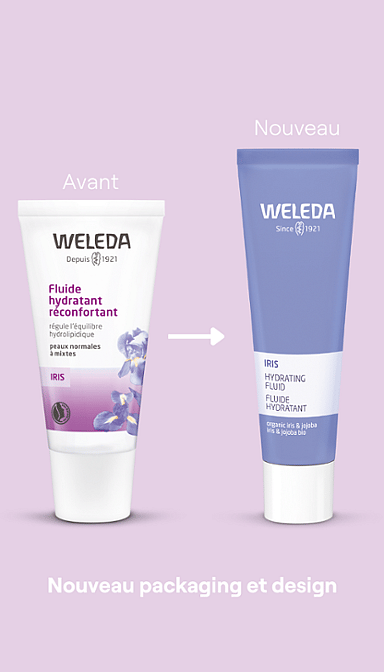 Fluide hydratant à l'Iris