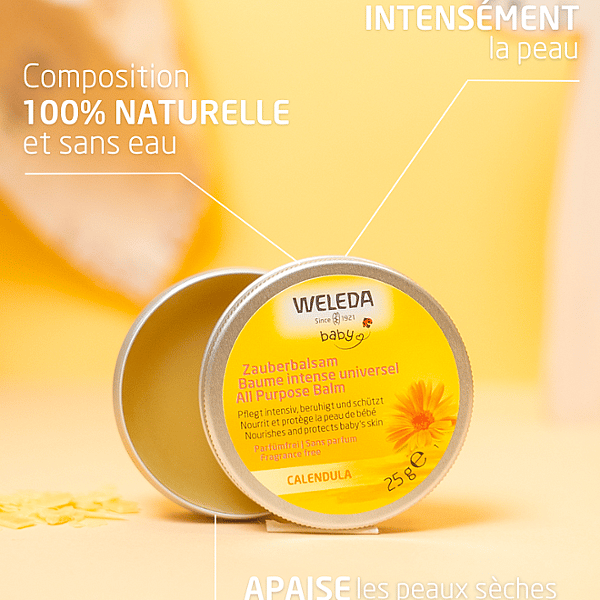Baume intense universel au Calendula - Weleda 7