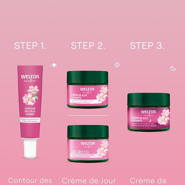 Trousse routine complète Anti-âge Rose Musquée & Thé blanc - Weleda 3