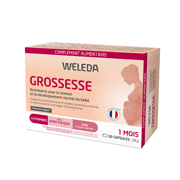 Complément alimentaire Grossesse - 1 mois - 30 capsules - Weleda
