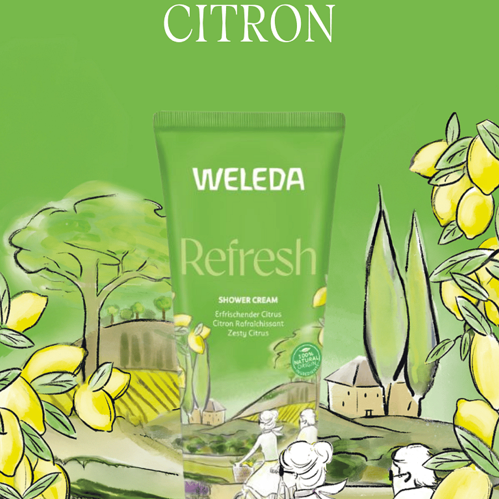 Refresh Crème de Douche Citron rafraîchissant - Weleda 6