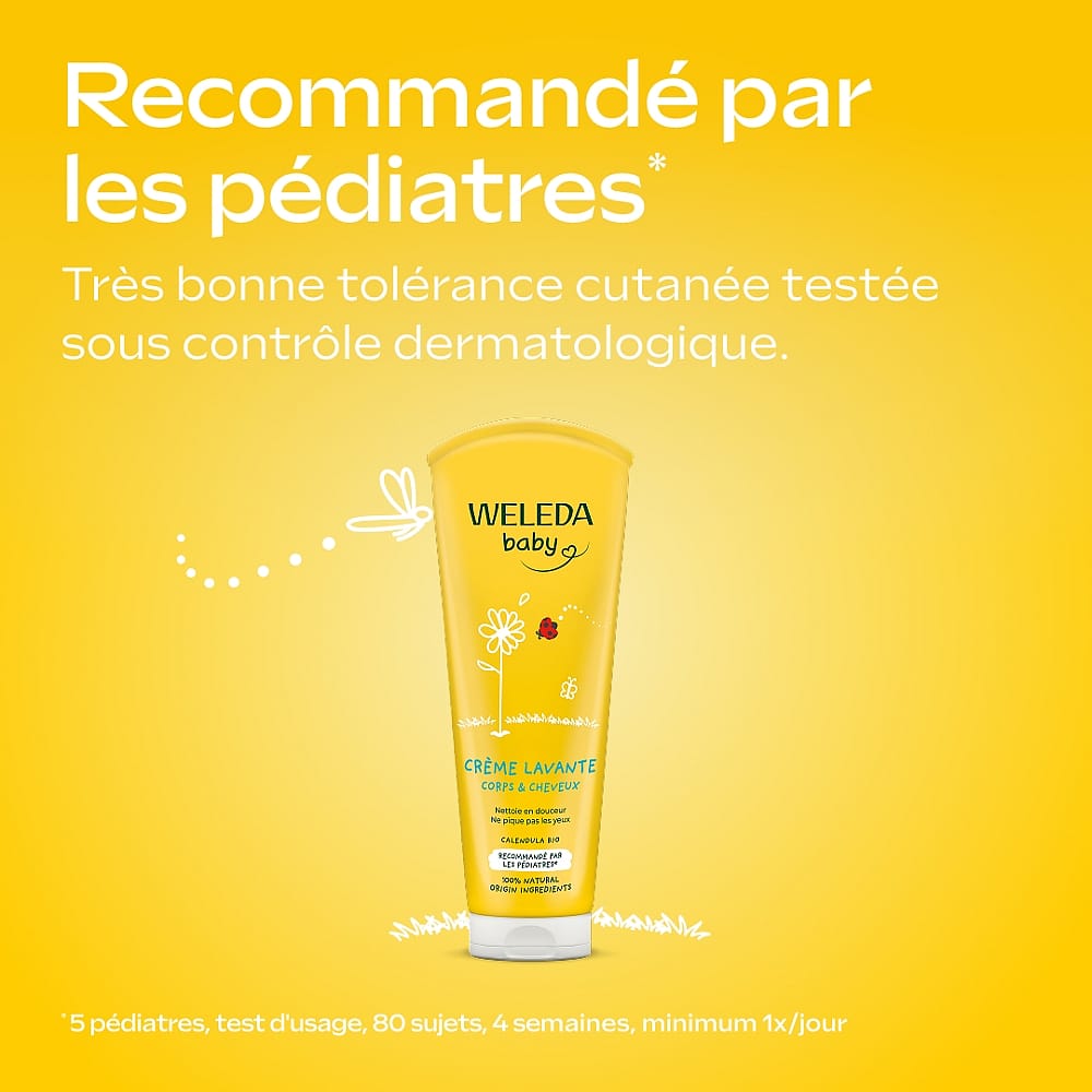 Crème lavante Corps et Cheveux au Calendula - Weleda 7