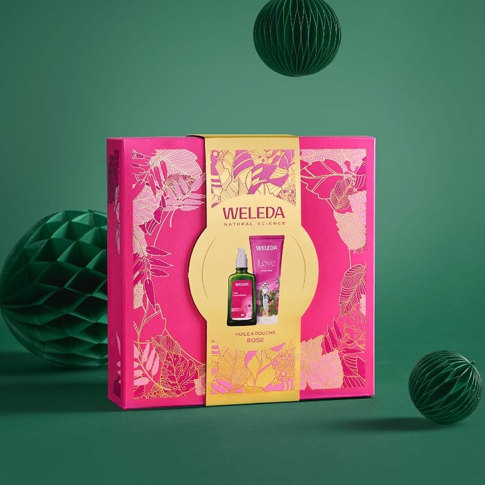 COFFRET NOEL CORPS ROSE 2025 - Weleda 2