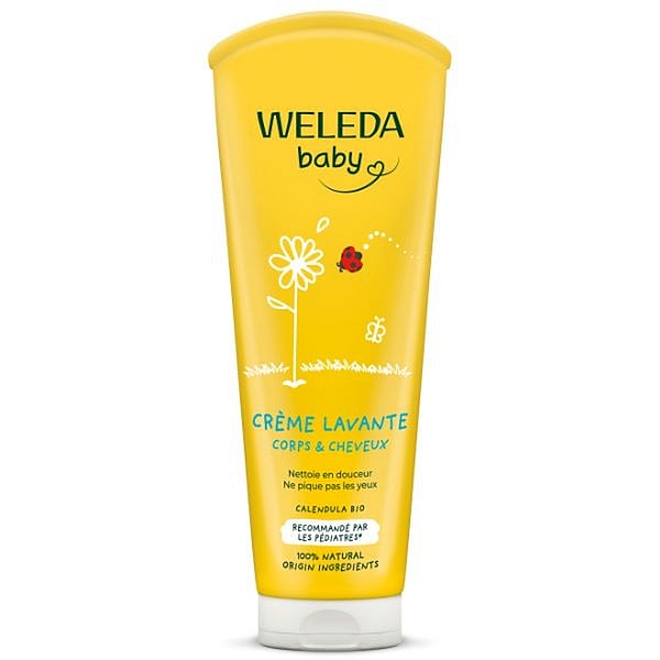 Crème lavante Corps et Cheveux au Calendula - Weleda 3